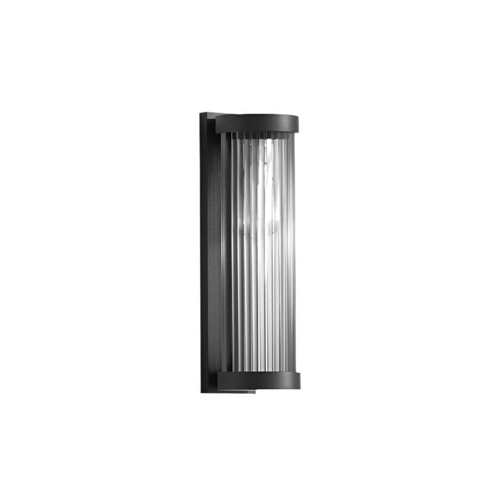 Nowoczesna Cylindryczna Lampa Metalowa i Szklana IP65 Wodoodporna Lampa Zewnętrzna