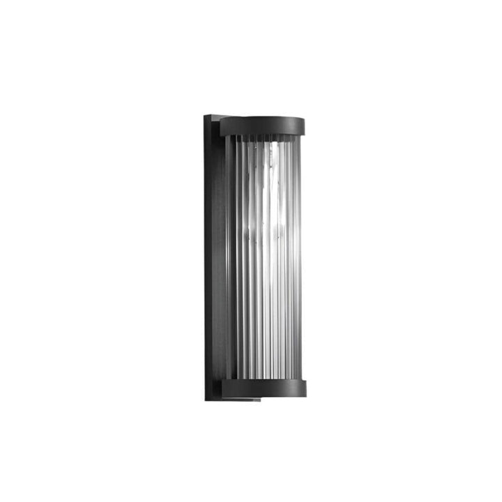Nowoczesna Cylindryczna Lampa Metalowa i Szklana IP65 Wodoodporna Lampa Zewnętrzna