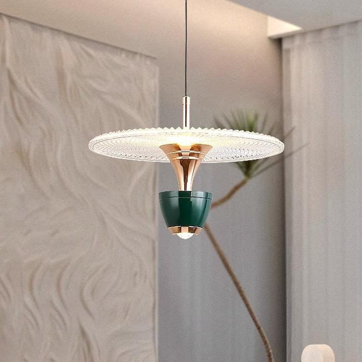 Nowoczesna Lampa Wisząca w Kształcie Dysku LED