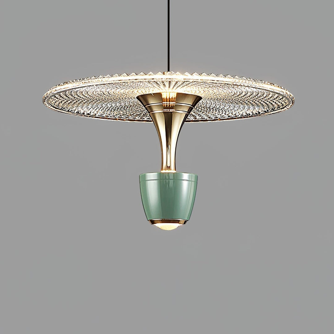 Nowoczesna Lampa Wisząca w Kształcie Dysku LED