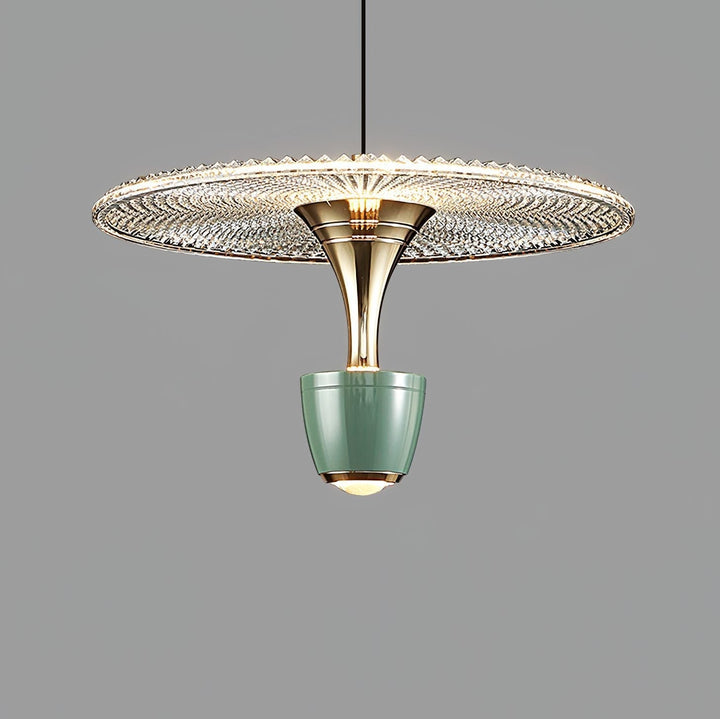 Nowoczesna Lampa Wisząca w Kształcie Dysku LED