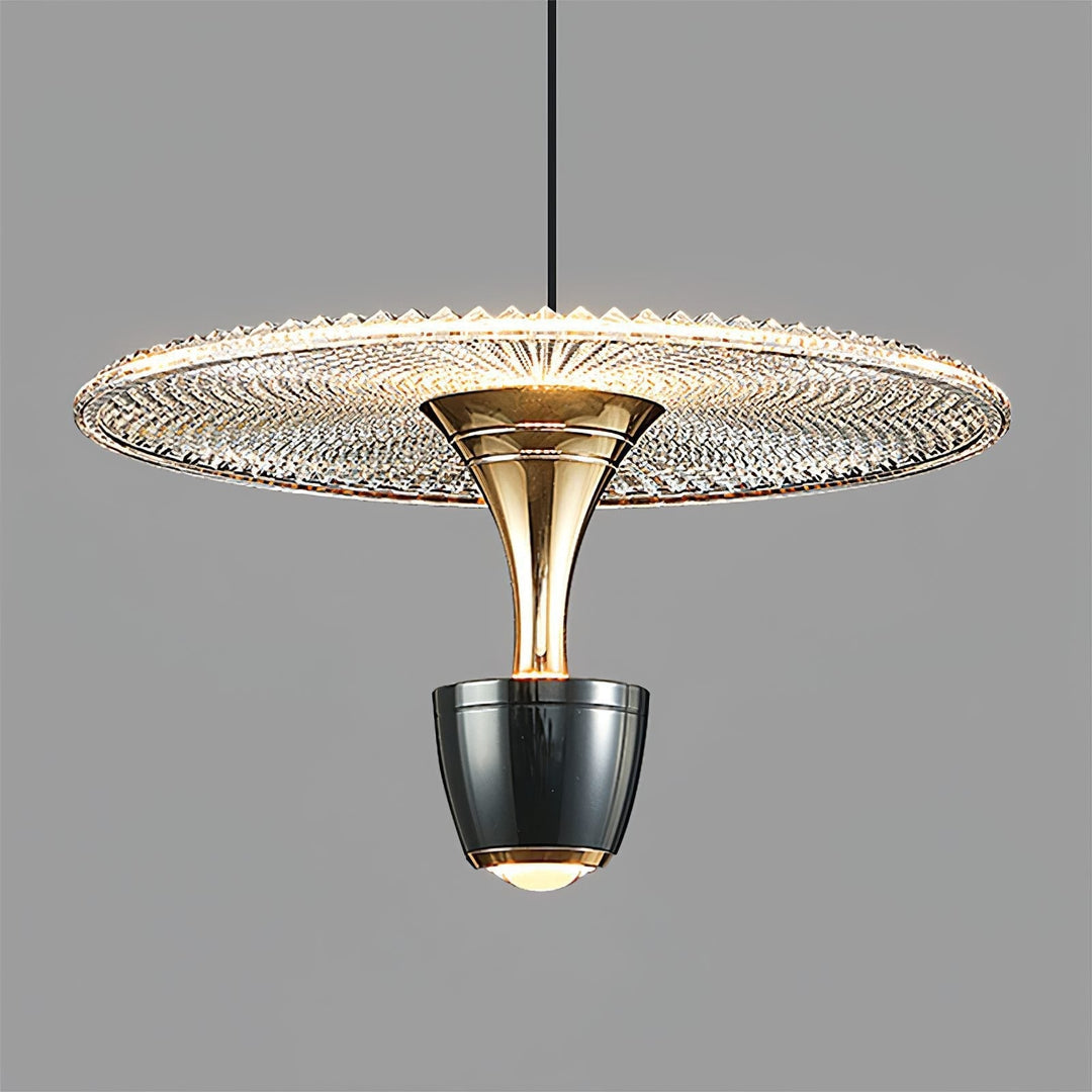 Nowoczesna Lampa Wisząca w Kształcie Dysku LED