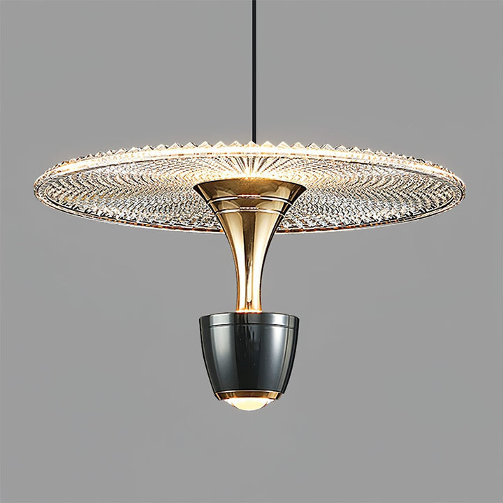 Nowoczesna Lampa Wisząca w Kształcie Dysku LED