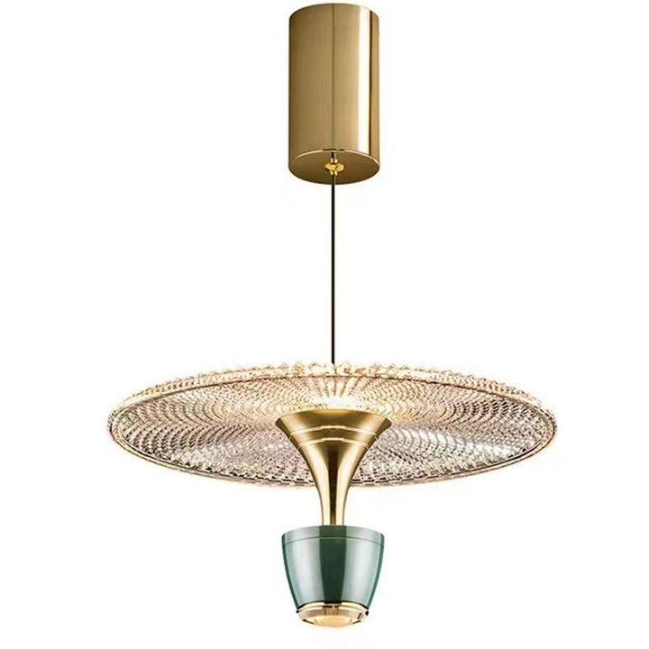 Nowoczesna Lampa Wisząca w Kształcie Dysku LED