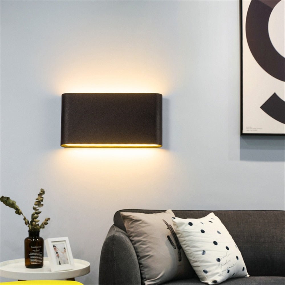 Nowoczesna Lampa Ścienna LED Wodoodporna na Zewnątrz