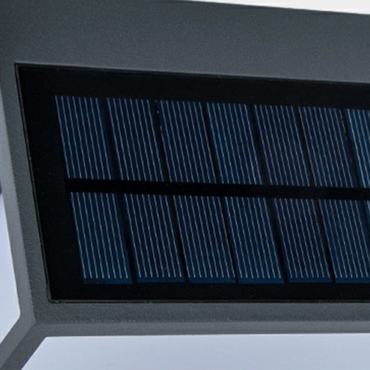 Nowoczesna Prostokątna Lampa Ścienna z Akrylu na Czujnik Słoneczny IP65 Wodoodporna