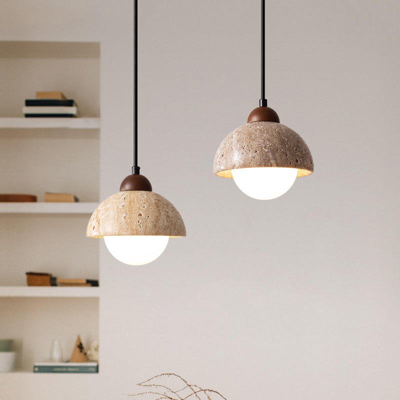 Naturalna Lampa Wisząca z Marmuru