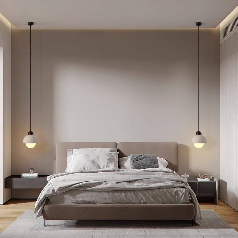 Naturalna Lampa Wisząca z Marmuru