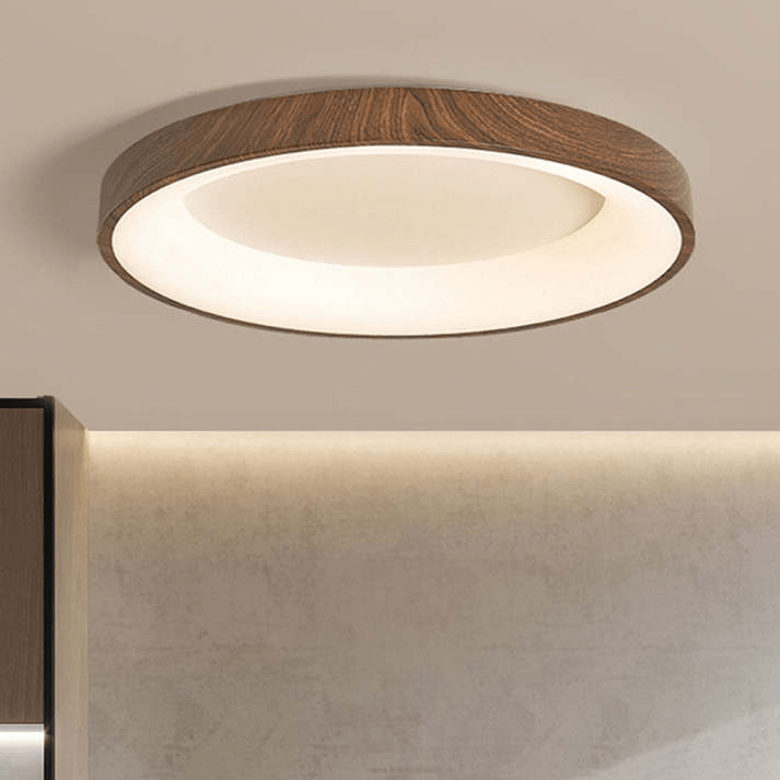 Naturalna Drewniana Lampa sufitowa