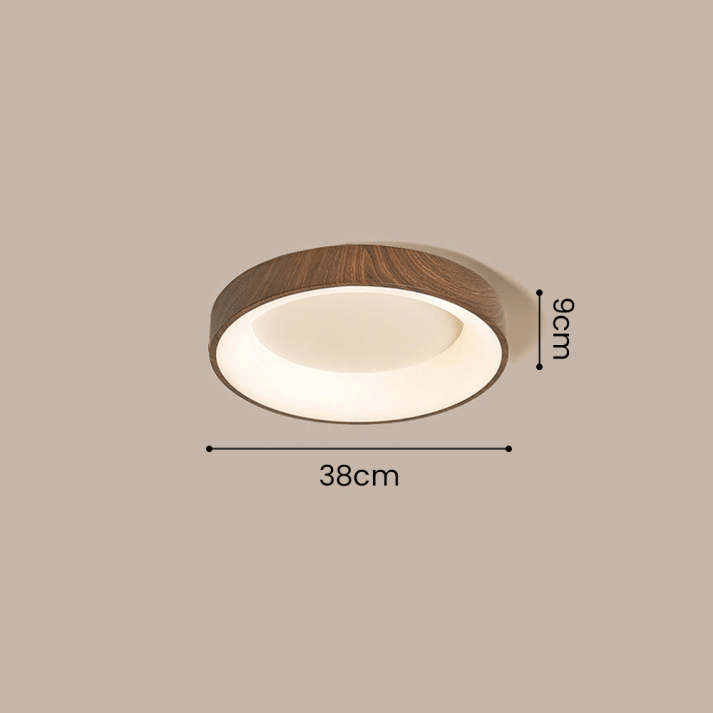 Naturalna Drewniana Lampa sufitowa