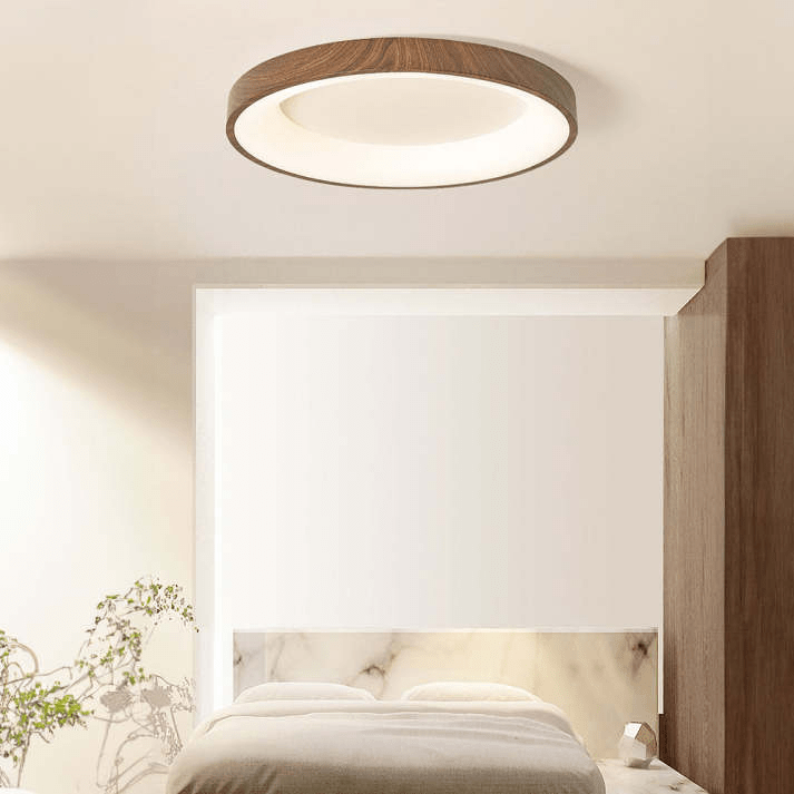 Naturalna Drewniana Lampa sufitowa