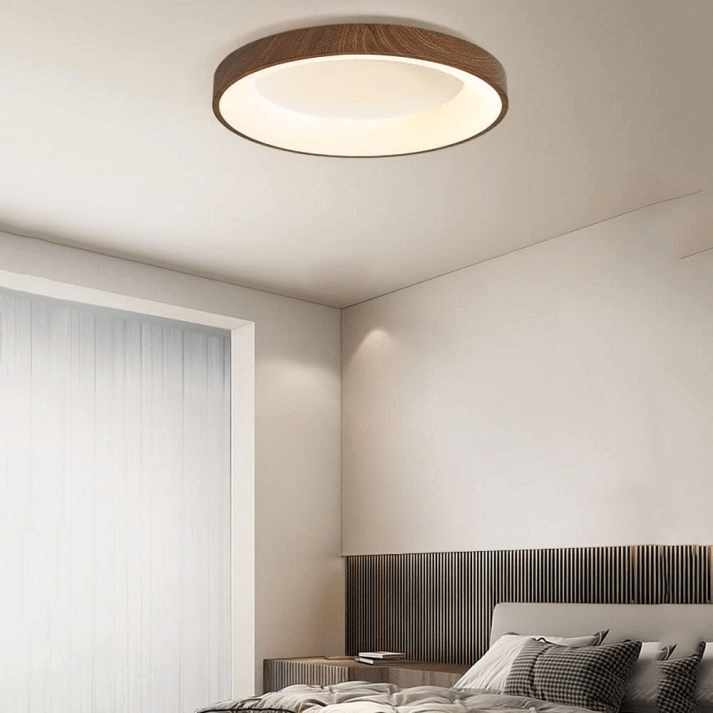 Naturalna Drewniana Lampa sufitowa