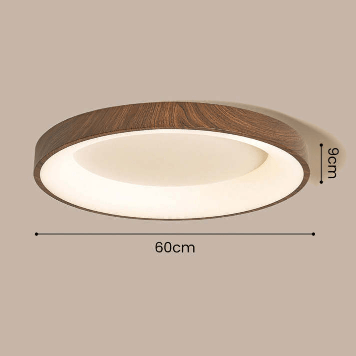Naturalna Drewniana Lampa sufitowa