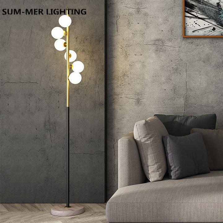 Norweska szklana lampa podłogowa