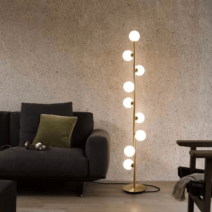 Norweska szklana lampa podłogowa
