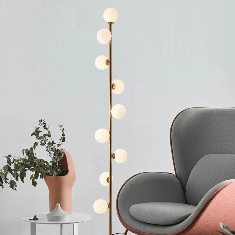 Norweska szklana lampa podłogowa