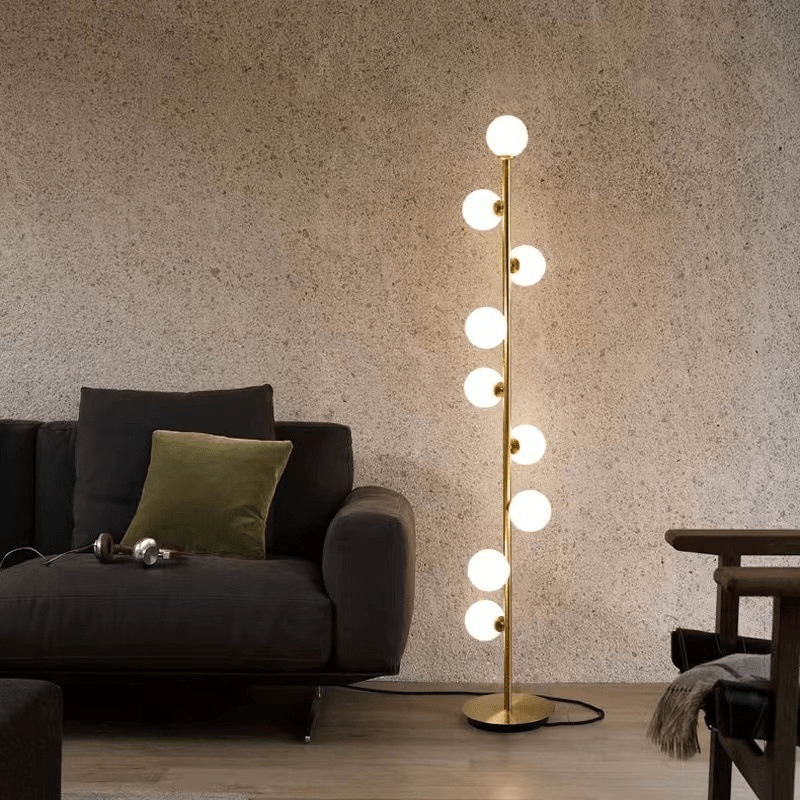 Norweska szklana lampa podłogowa
