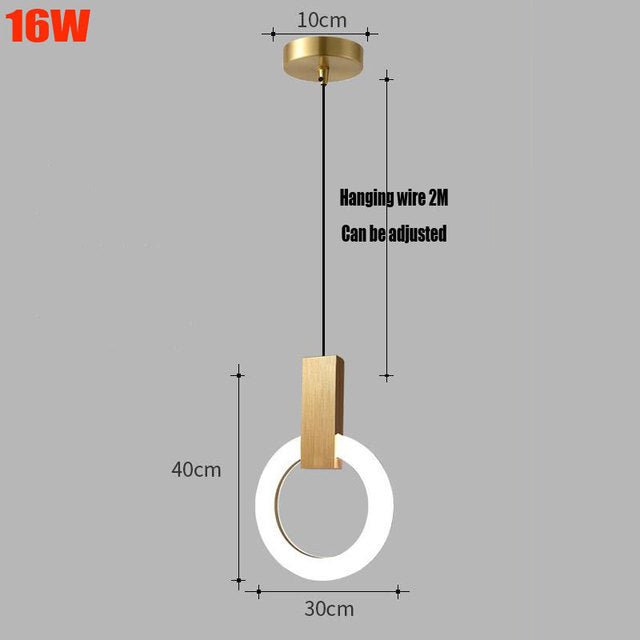 Nordycka Lampa Wisząca LED