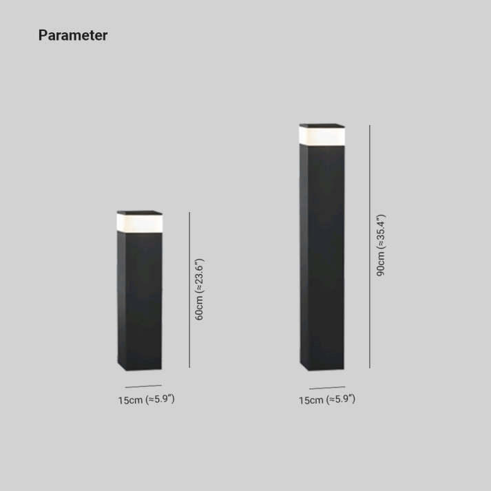 Orr Industrie Design LED Lampa Zewnętrzna Prostokątna Metalowa