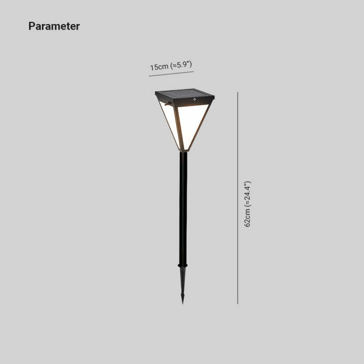 Lampa Zewnętrzna LED Orr Nowoczesny Design Metal Akryl Czarna