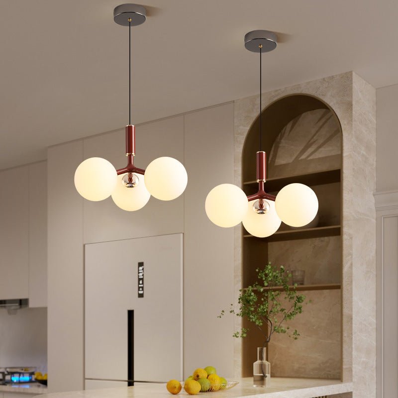 Luksusowa szklana lampa wisząca w stylu skandynawskim