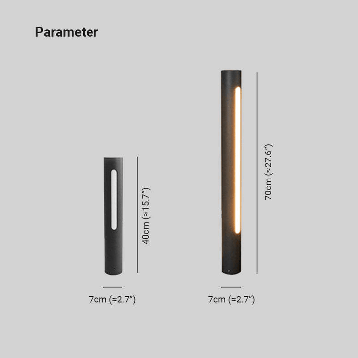 Pena Nowoczesna Lampa LED Zewnętrzna Metalowa Metal/Akryl