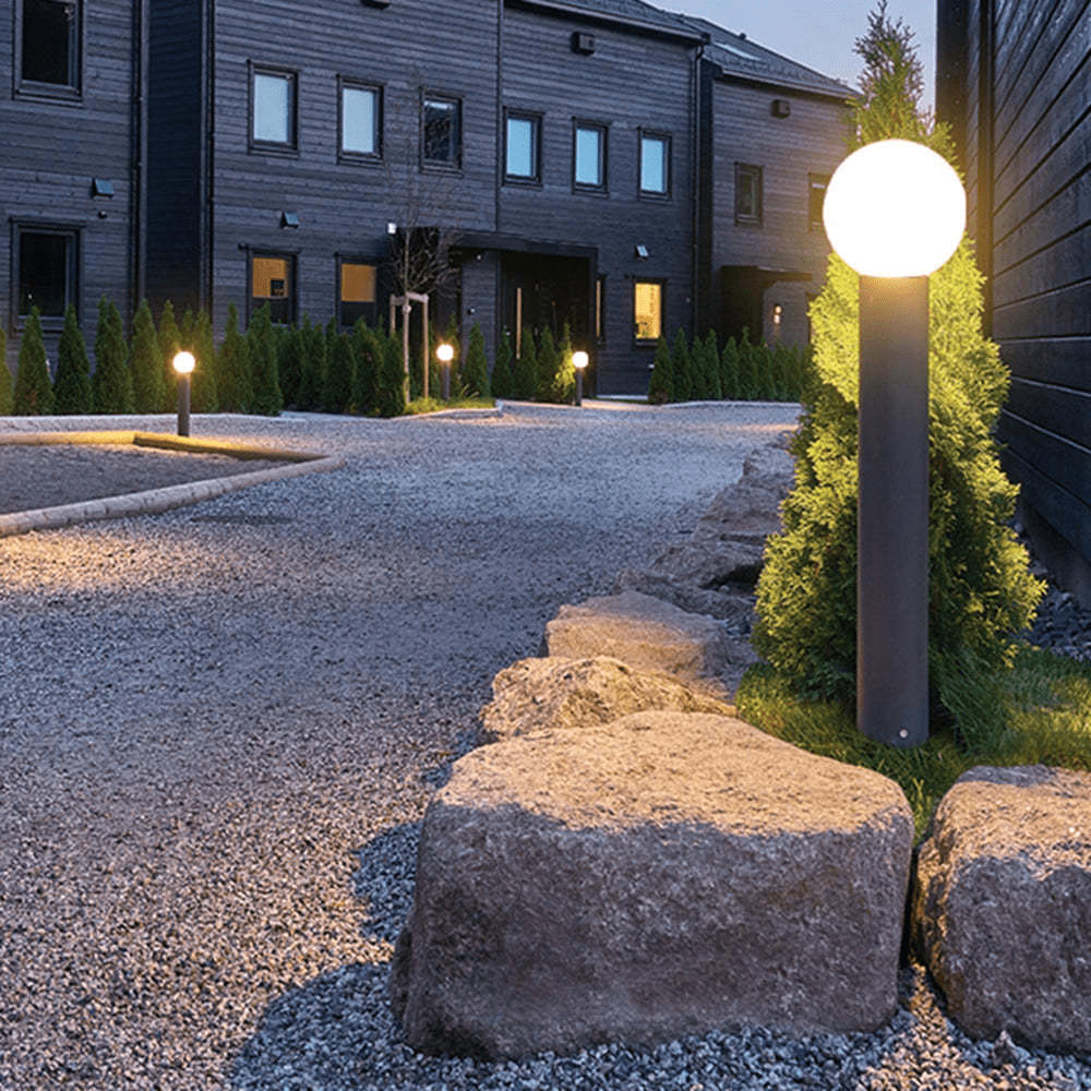 Nowoczesna lampa LED Pena Metalowa Czarna Oświetlenie Zewnętrzne