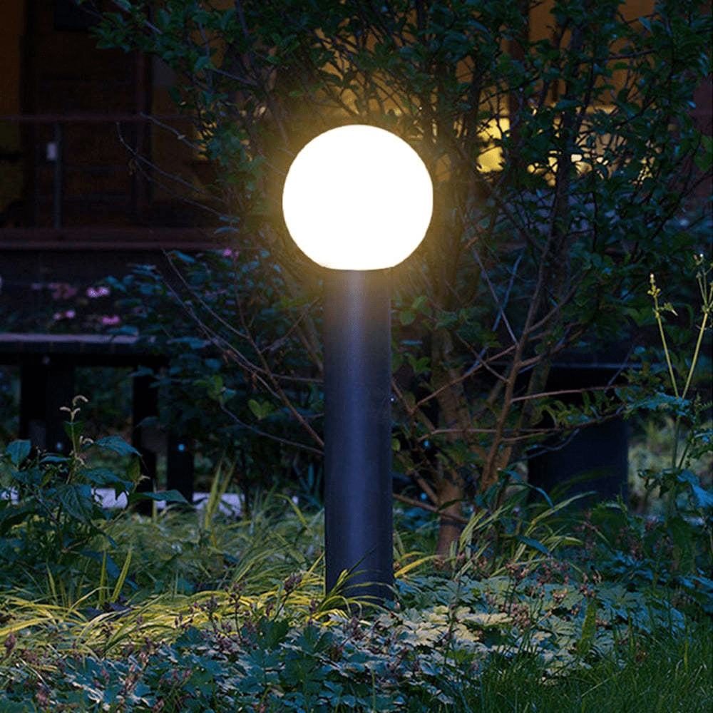 Nowoczesna lampa LED Pena Metalowa Czarna Oświetlenie Zewnętrzne