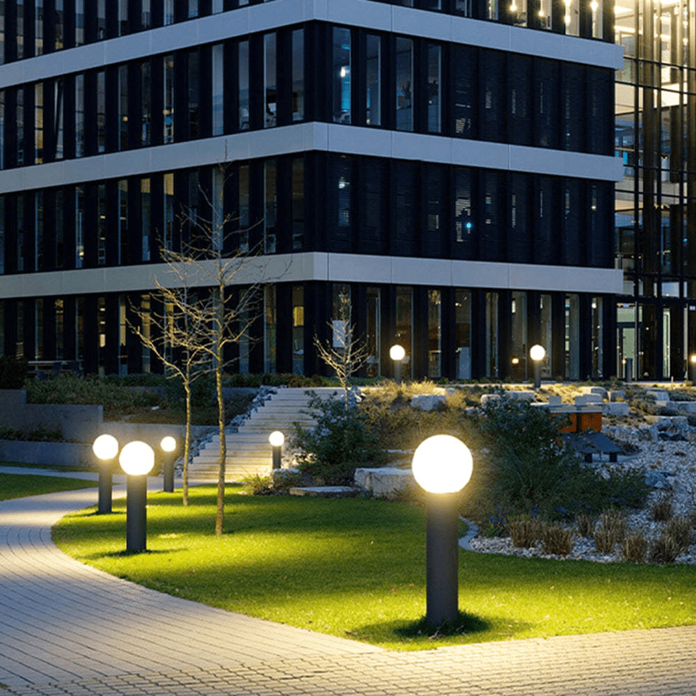 Nowoczesna lampa LED Pena Metalowa Czarna Oświetlenie Zewnętrzne