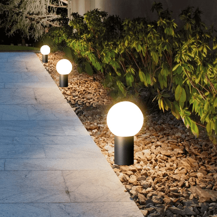Nowoczesna lampa LED Pena Metalowa Czarna Oświetlenie Zewnętrzne