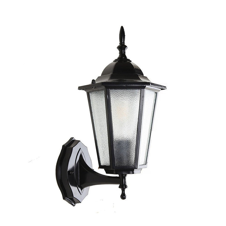 Retro Szklana Zewnętrzna Lampa Ścienna do Ogrodu