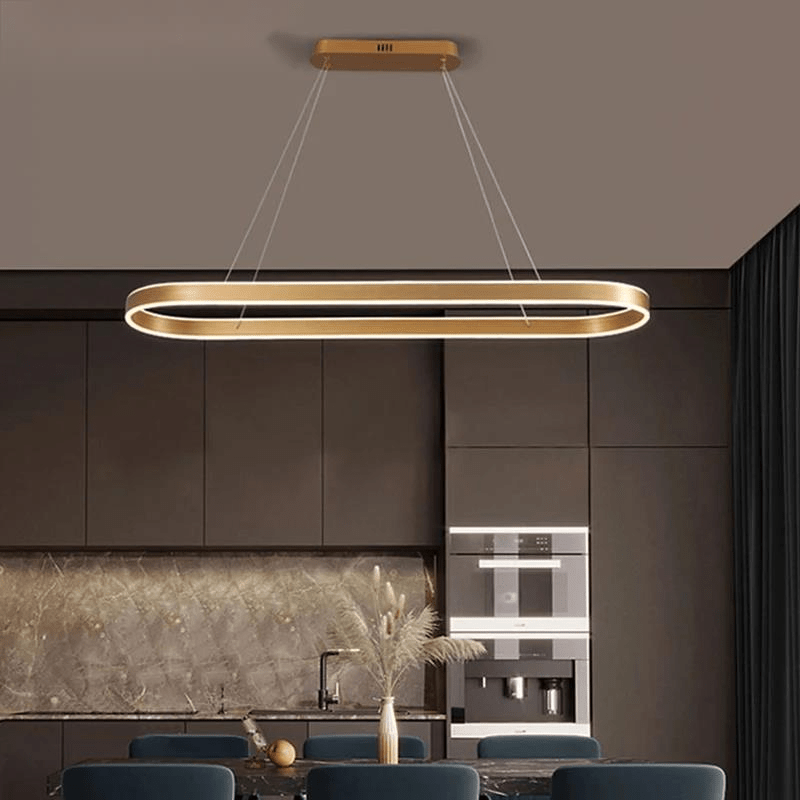 Różowa Złota Lampa Wisząca