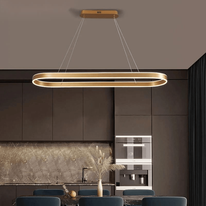 Różowa Złota Lampa Wisząca