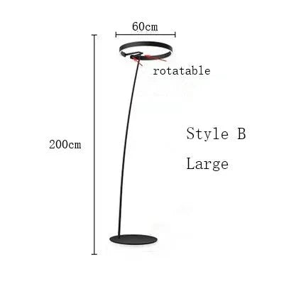 Skandynawska lampa stojąca LED