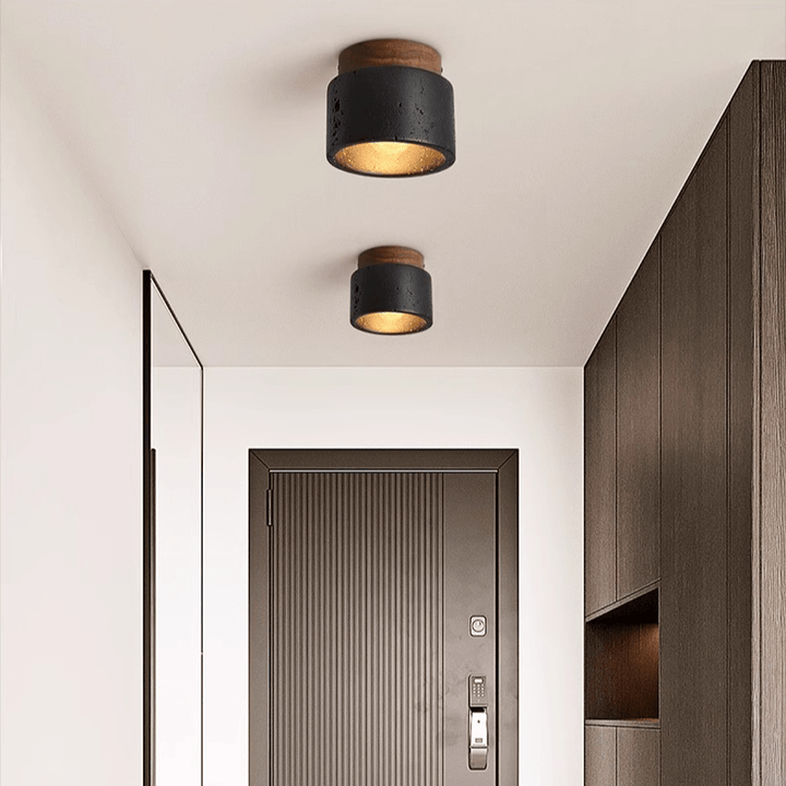 Lampa sufitowa Ascend z kamienia