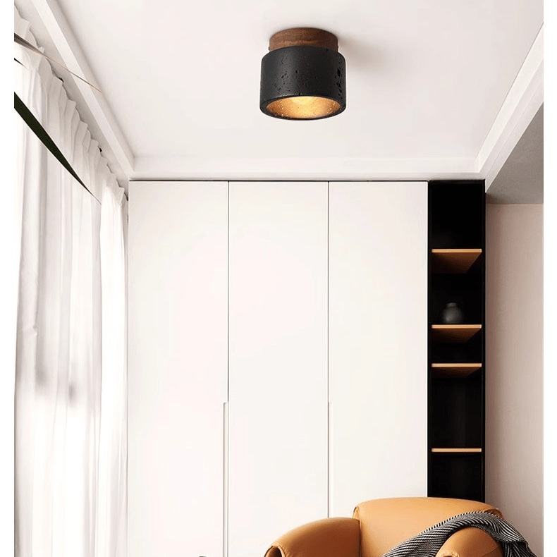 Lampa sufitowa Ascend z kamienia