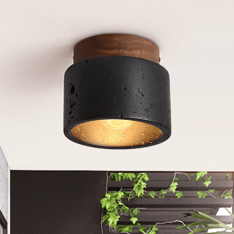 Lampa sufitowa Ascend z kamienia