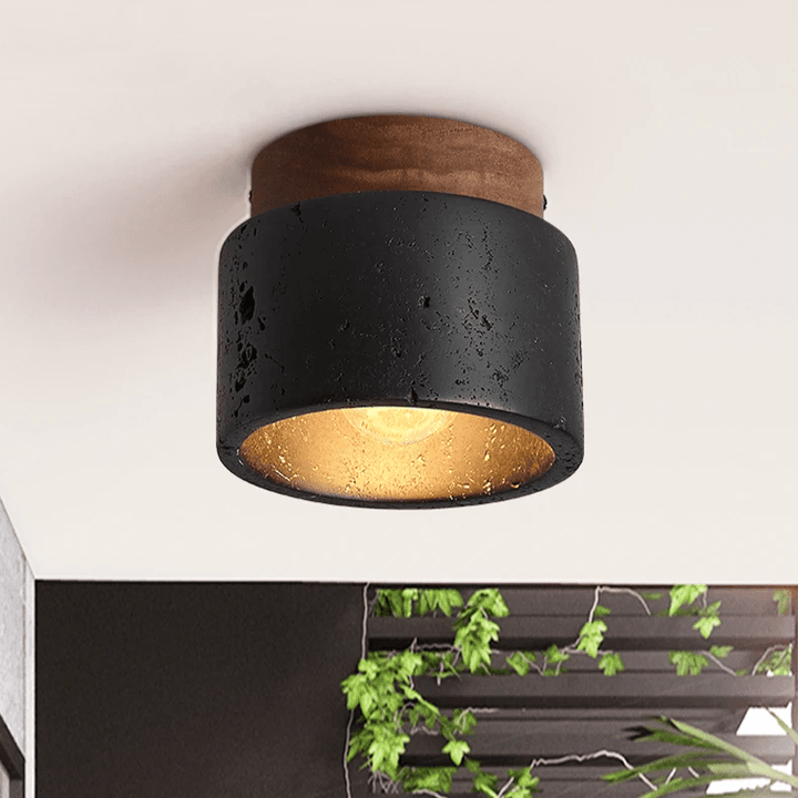 Lampa sufitowa Ascend z kamienia
