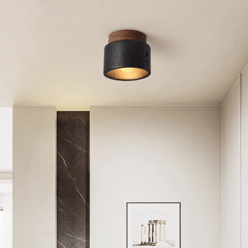 Lampa sufitowa Ascend z kamienia