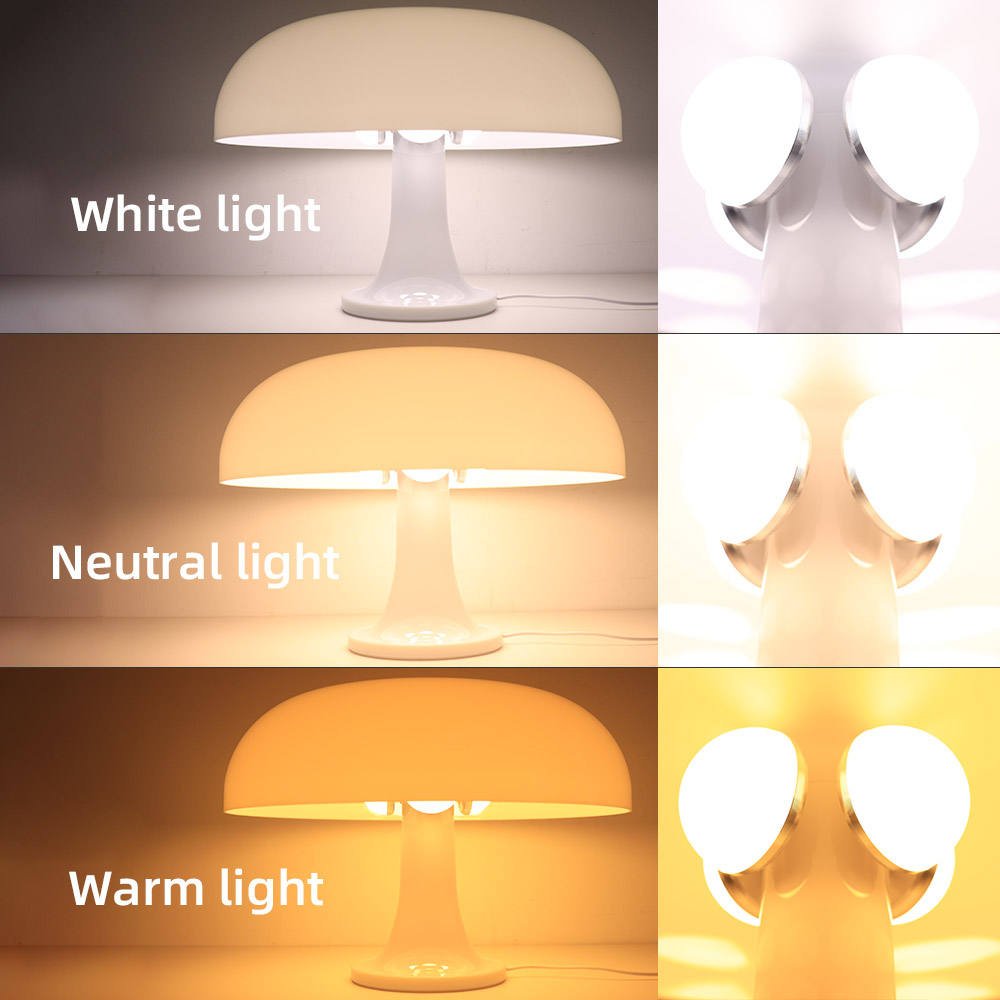Lampa stołowa w kształcie grzyba w stylu minimalistycznym
