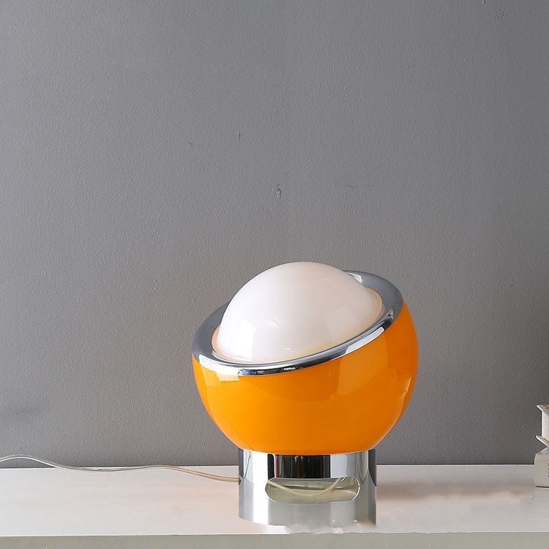 Lampa stołowa Bauhaus z francuskiego opalu