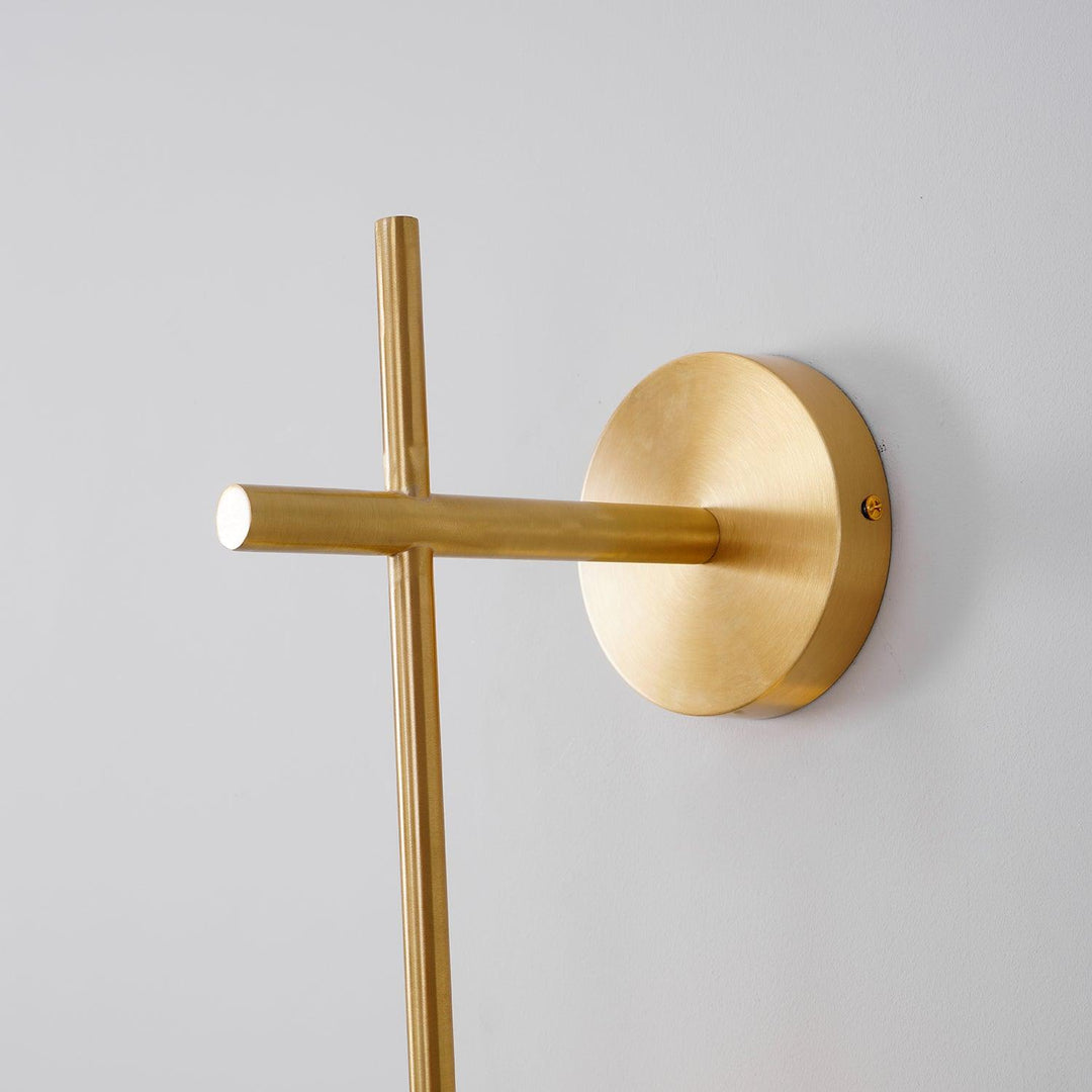 Pionowa Lampa Ścienna z Szklaną Kulą