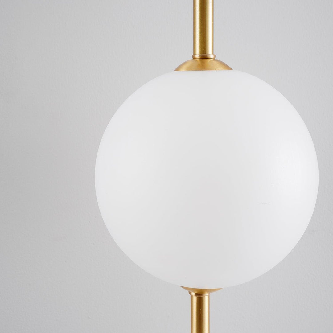 Pionowa Lampa Ścienna z Szklaną Kulą