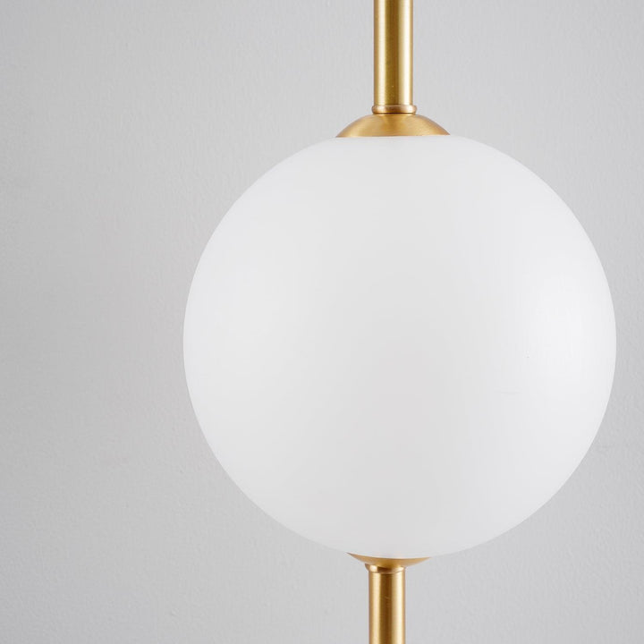 Pionowa Lampa Ścienna z Szklaną Kulą