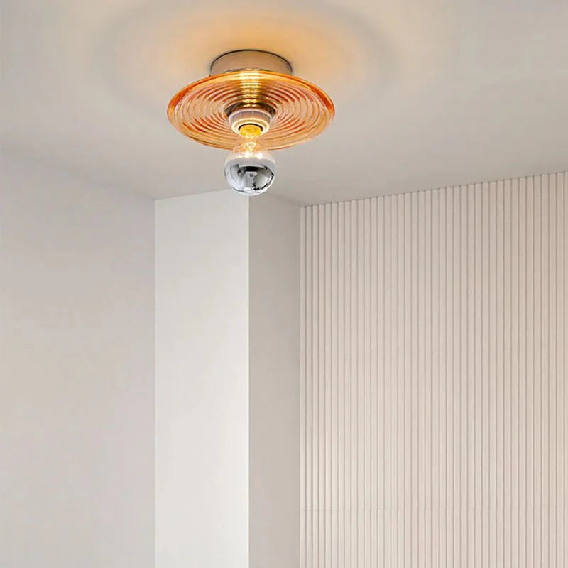 Vintage LED Szklany Kinkiet