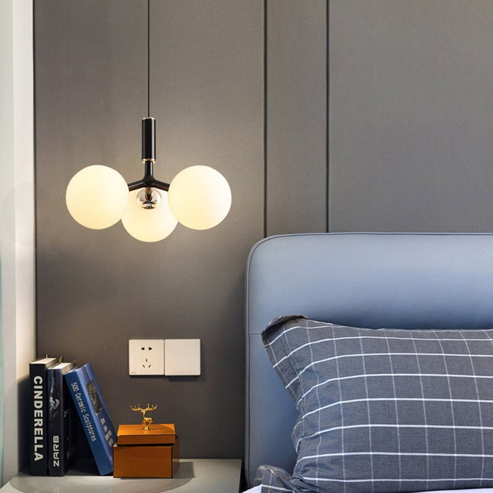 Luksusowa szklana lampa wisząca w stylu skandynawskim