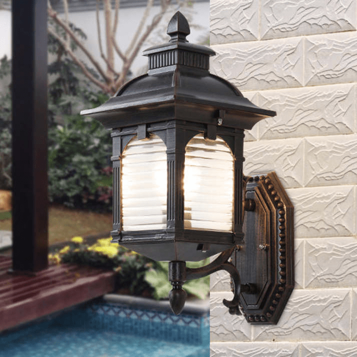 Lampa ścienna Antyczne Szkło