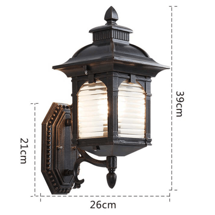 Lampa ścienna Antyczne Szkło