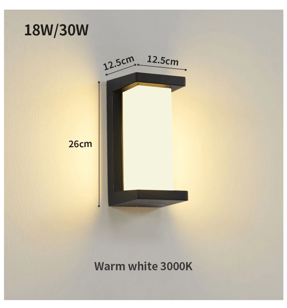 Lampa ścienna z czujnikiem ruchu