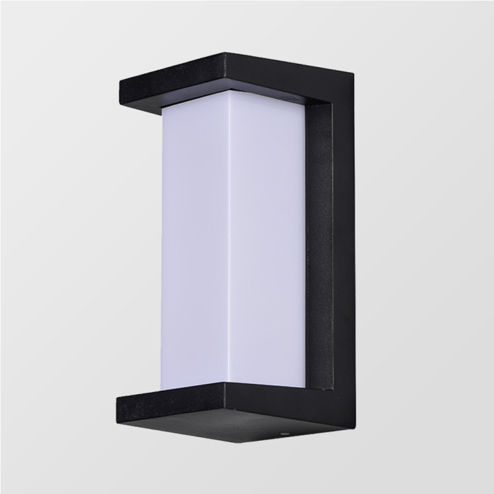 Lampa ścienna czarno-biała